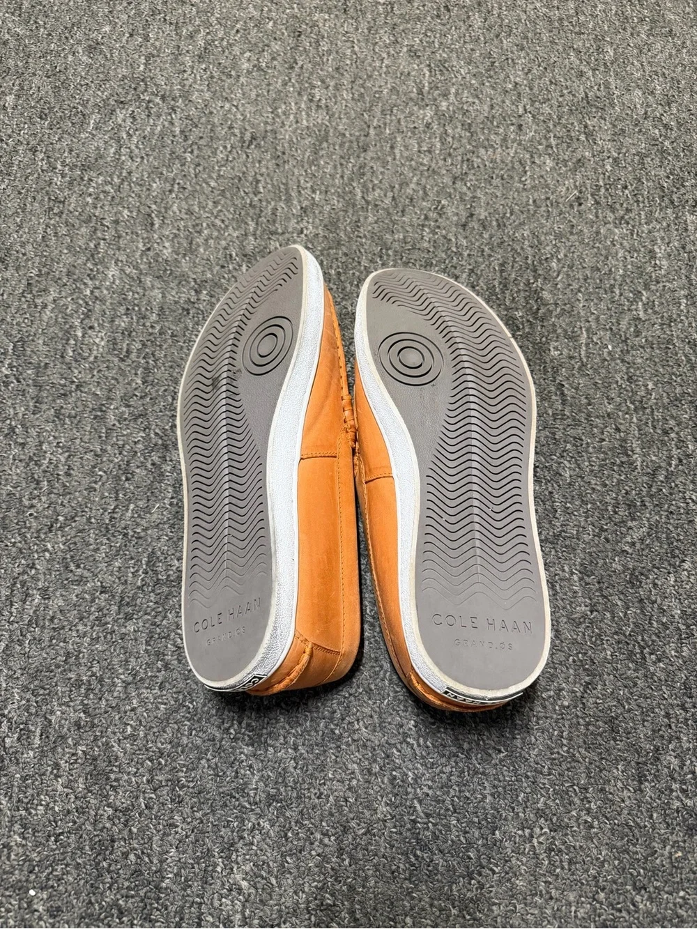 Cole Haan Men's Cognac Leather Penny Slip-Ons